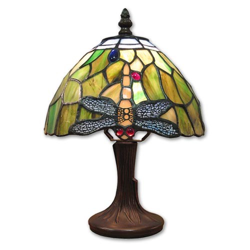 Tiffany Dragonfly Bankers Lamp - Click Image to Close